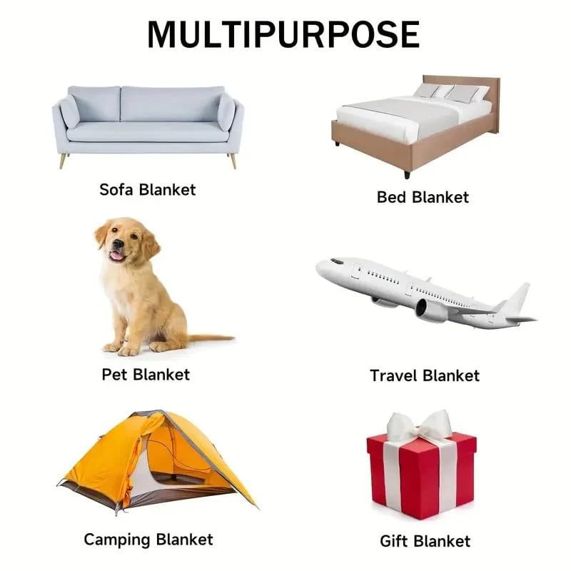 💥🌲🎁Vintage Chicken Print Flannel Blanket🐔