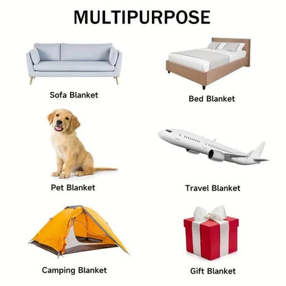 💥🌲🎁Vintage Chicken Print Flannel Blanket🐔