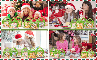 🎄Christmas Treat Bags. Kids Xmas Sealable Bags With Handle 10 PCS❄️