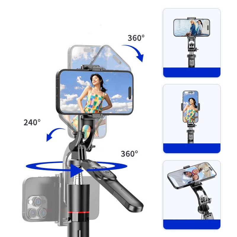 📹📱2-in-1 Tripod & Selfie Stick - Master Every Move.