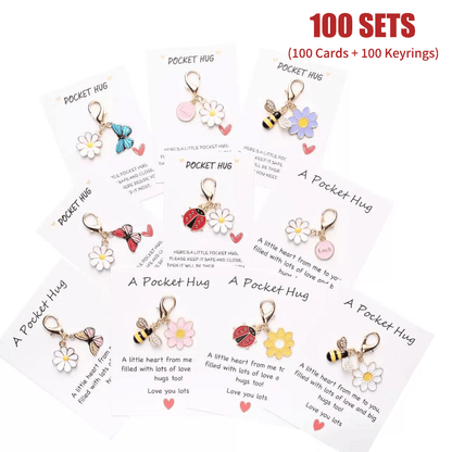 ✨Crafted by Hand-20 Sets Hug Favors(🦋Butterfly. Ladybird. Flower. Bee)