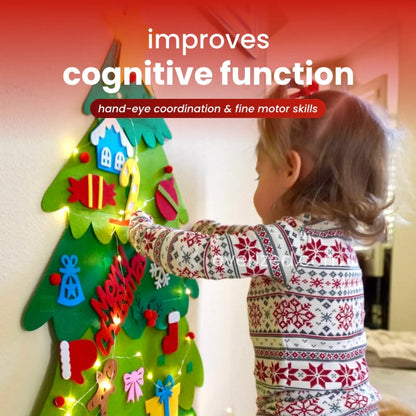 🎄Everized Interactive Felt Christmas Tree for Kids🎄