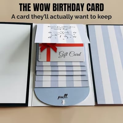 Gift card booklet - Blue