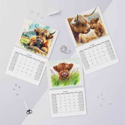 🏆Flash Sale⚡ 10K+ SOLD! Almost Gone-🐮Highland Cow Calendar 2026 📅