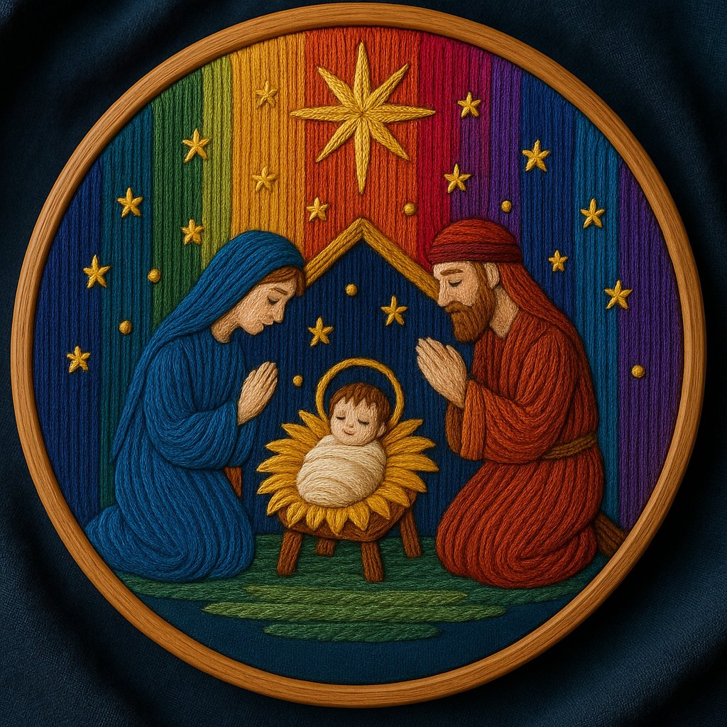 🔥DIY Nativity Embroidery Set – Stitch the Holy Story✝️