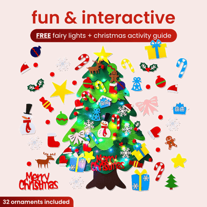 🎄Everized Interactive Felt Christmas Tree for Kids🎄