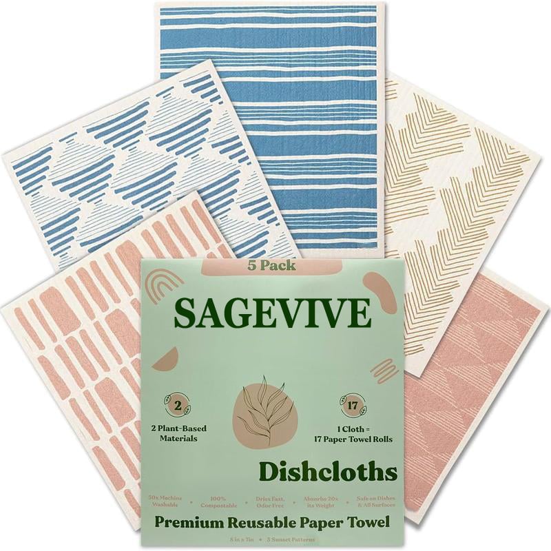 Dishcloths for Kitchen & Cleaning | 5 Pack
