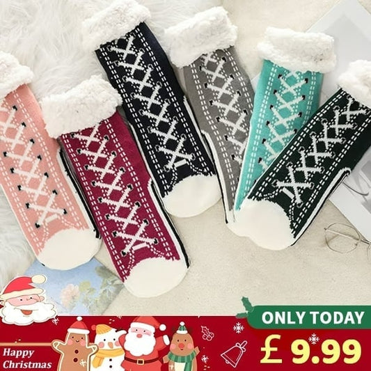 🔥Winter Hot Sale 49% OFF🔥 Ultra-thick Cashmere Slipper Home Socks