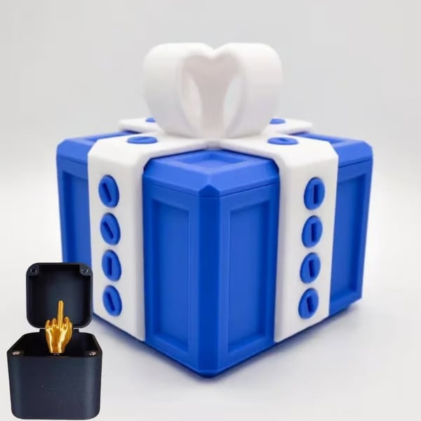 🎁 The Prank Box – Hilarious Screw Challenge with Middle Finger Surprise 🤪🖕 Perfect Gag Gift for All Occasions!
