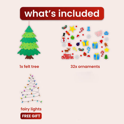 🎄Everized Interactive Felt Christmas Tree for Kids🎄