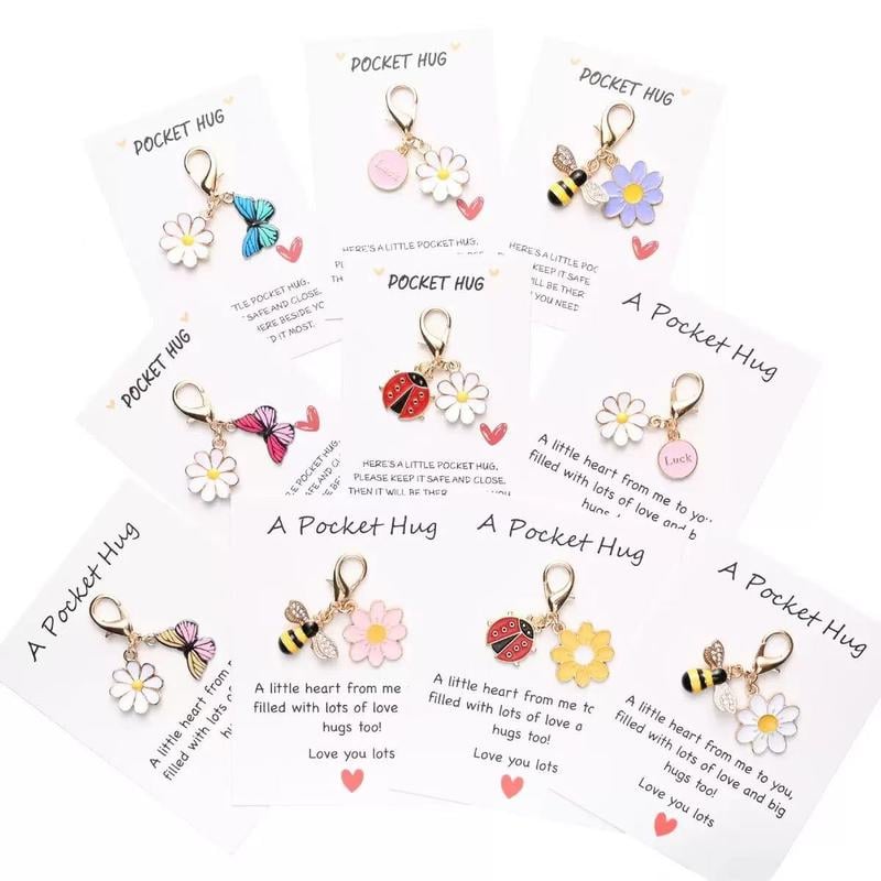 ✨Crafted by Hand-20 Sets Hug Favors(🦋Butterfly. Ladybird. Flower. Bee)
